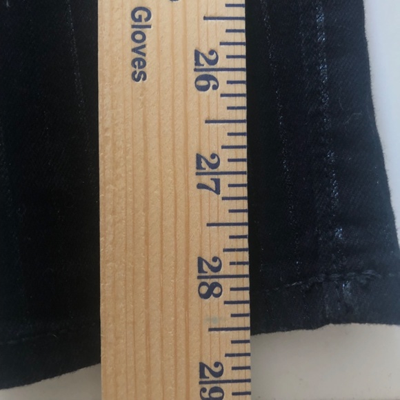 NWOT Ann Taylor Pin Striped Black Jeans - Picture 10 of 11